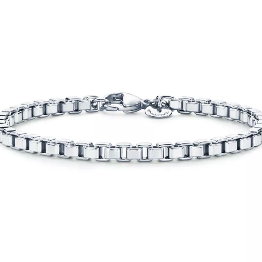 Tiffany & Co. Sterling Silver Box Chain Bracelet - Picture 5 of 5